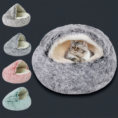 2 in 1 pet bed with cover and cushion