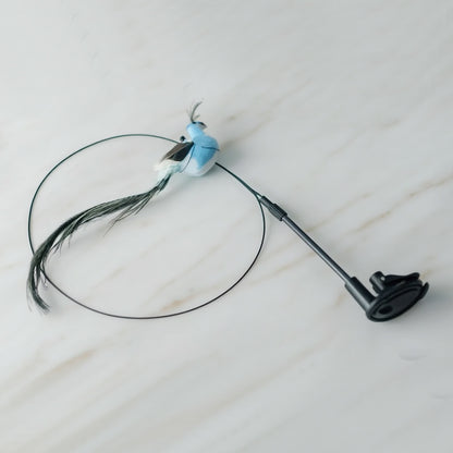 Interactive Cat Toy Bird Teaser with Suction Cup
