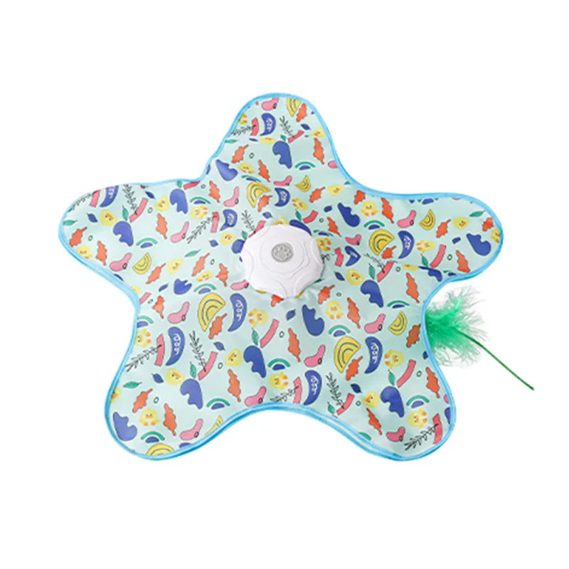 Interactive Cat Toy With Automatic Feather Teaser