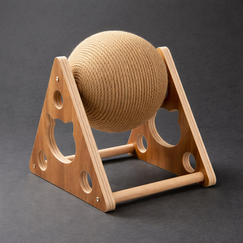 Sisal cat scratching ball for claw care
