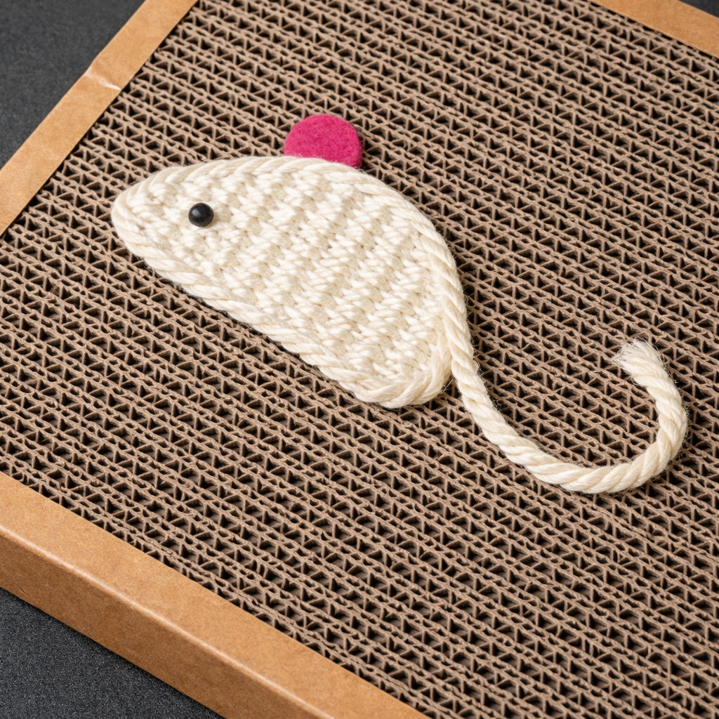 Durable cat scratch mat for indoor cats