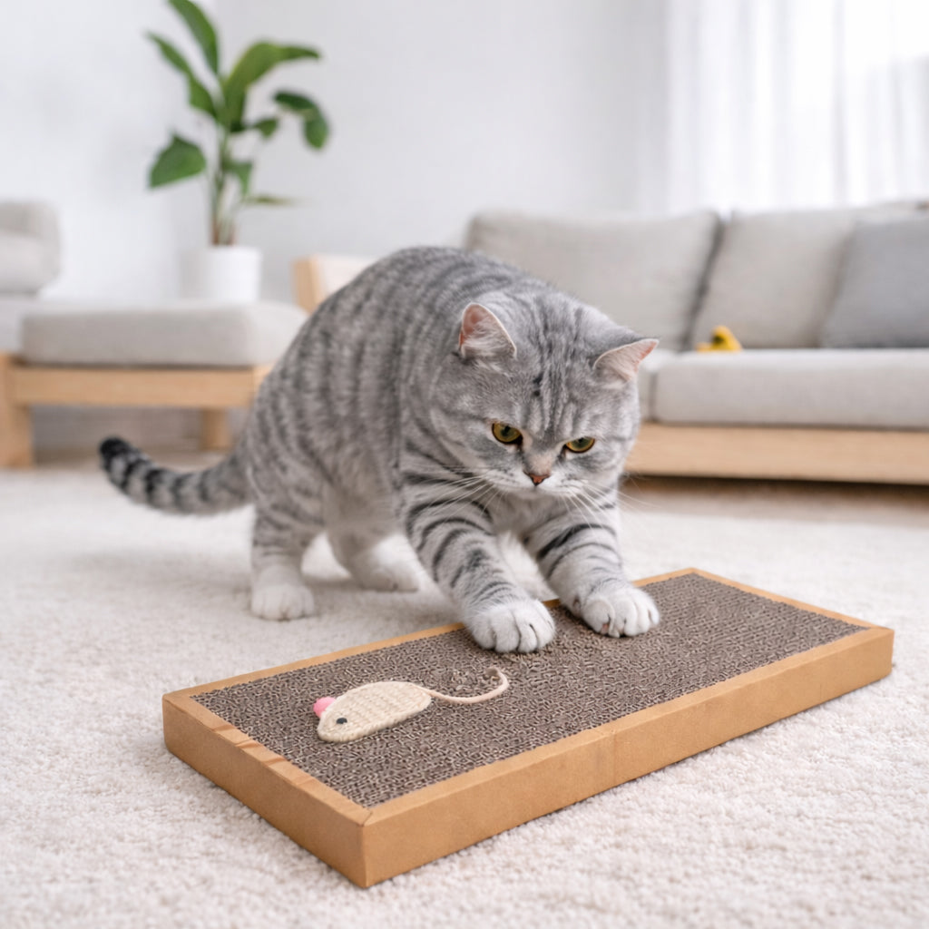 Cat scratching board to protect furniture