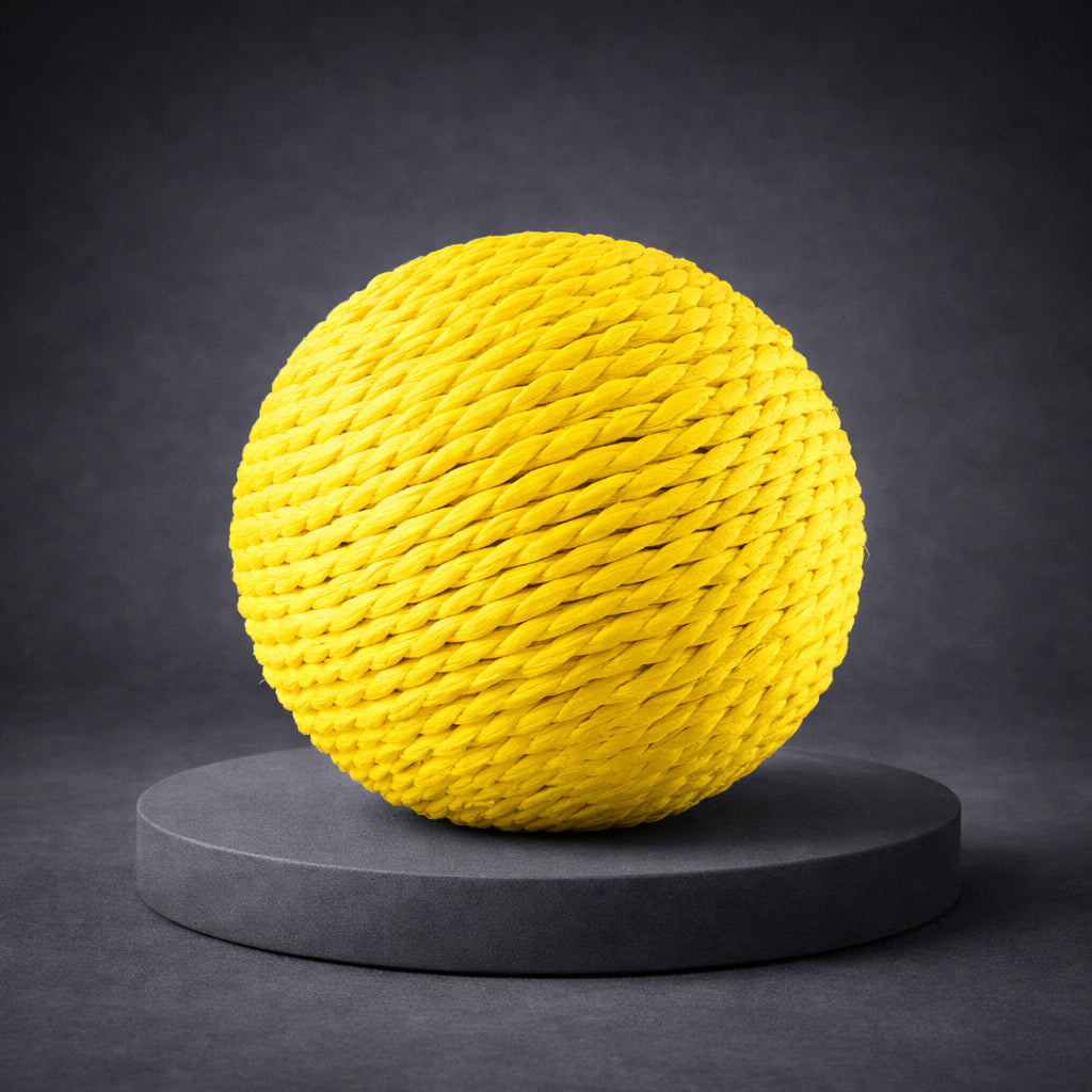 Natural cat toy ball for play and claw maintenance
