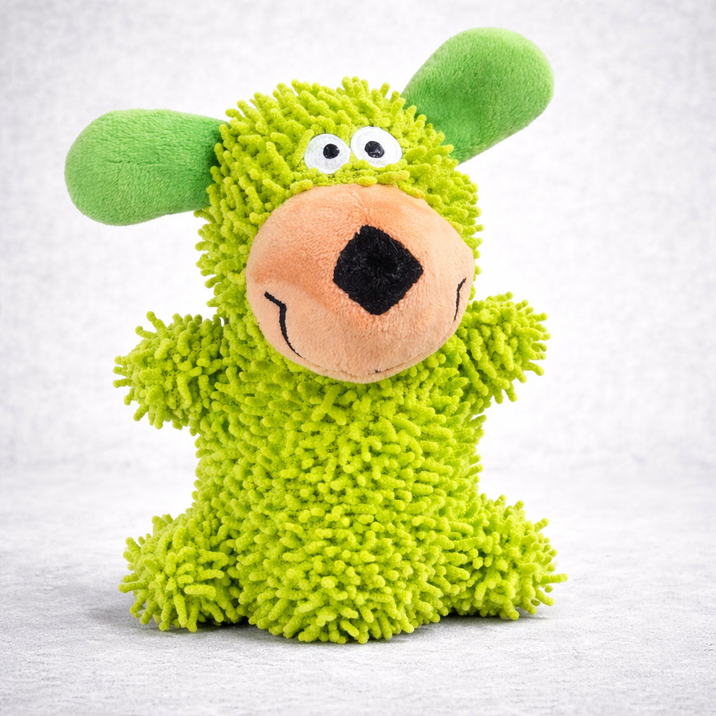 Interactive dog chew toy for teeth cleaning