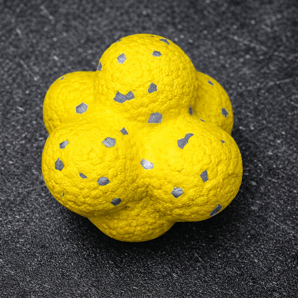 Durable rubber dog ball for chewing
