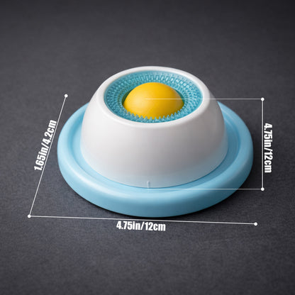 Slow feeder dog mat textured surface close up