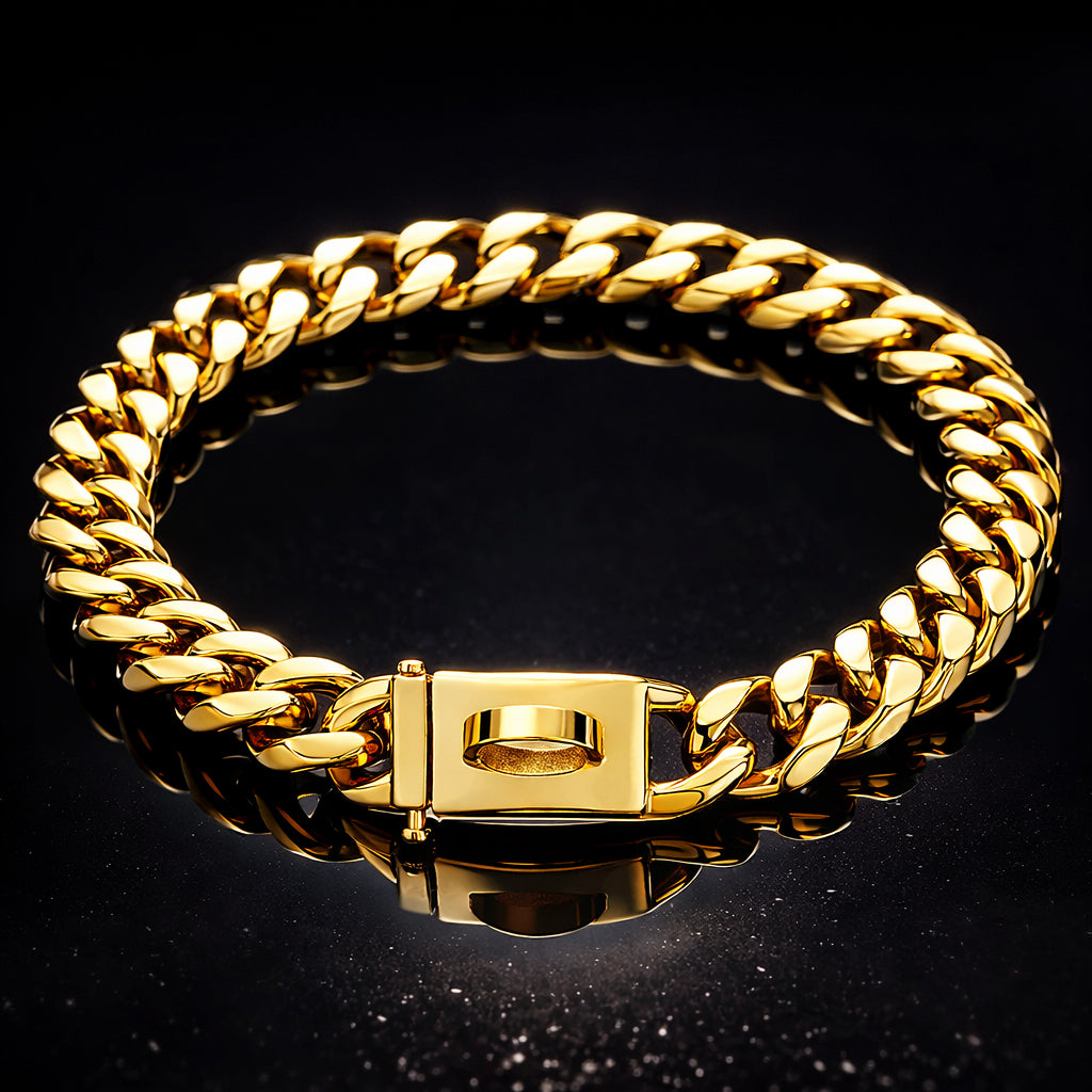 Stylish dog chain collar for strong dogs