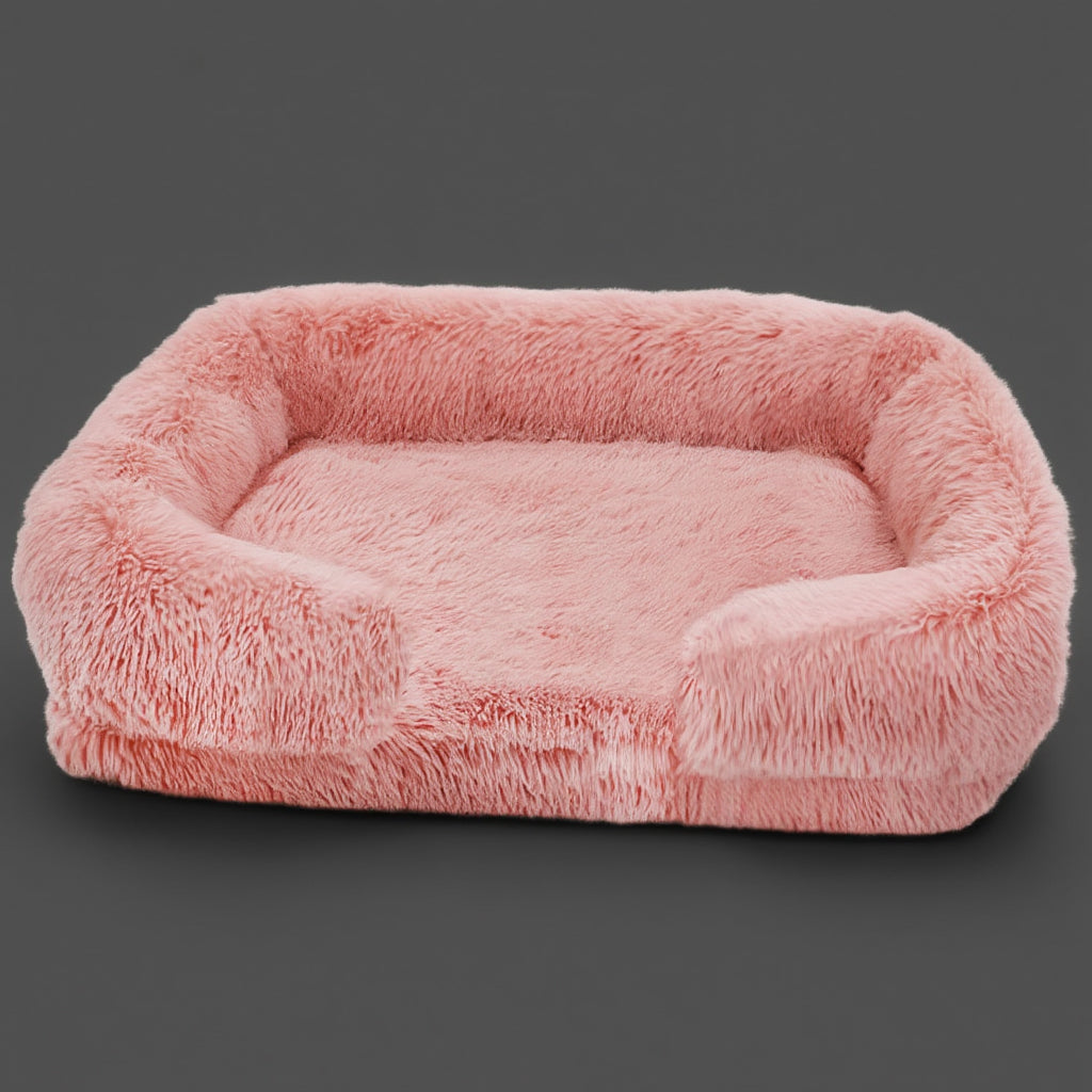 Comfortable fluffy pet bed for deep sleep